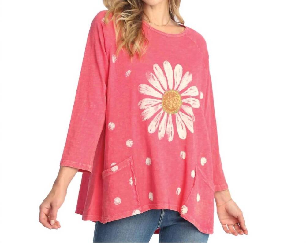 NEW JESS & JANE happy days tunic in raspberry